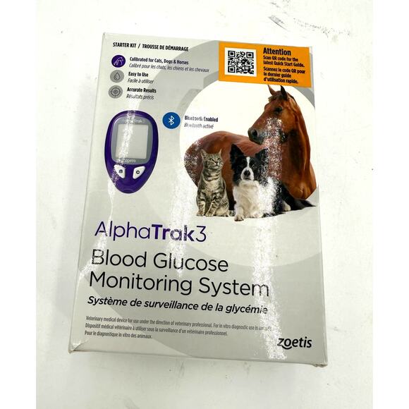 AlphaTrak 3 Pet Blood Glucose Monitoring Kit NEW - Picture 1 of 7